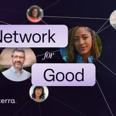 Network for Good Inc. connects diverse individuals, fostering collaboration for positive impact. Bonterra logo present.