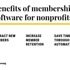 Benefits of membership software for nonprofits: attract new members, increase retention, and save time through automation.
