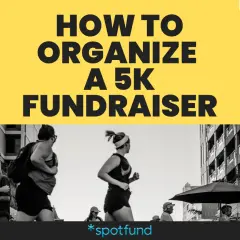 Learn how to organize a 5k fundraiser with this guide, featuring runners in a city setting.
