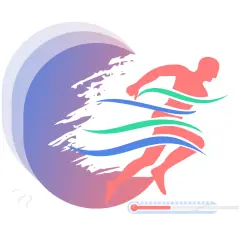 A runner in motion, symbolizing a virtual walk fundraiser. The logo "Charity Footprints" is visible.