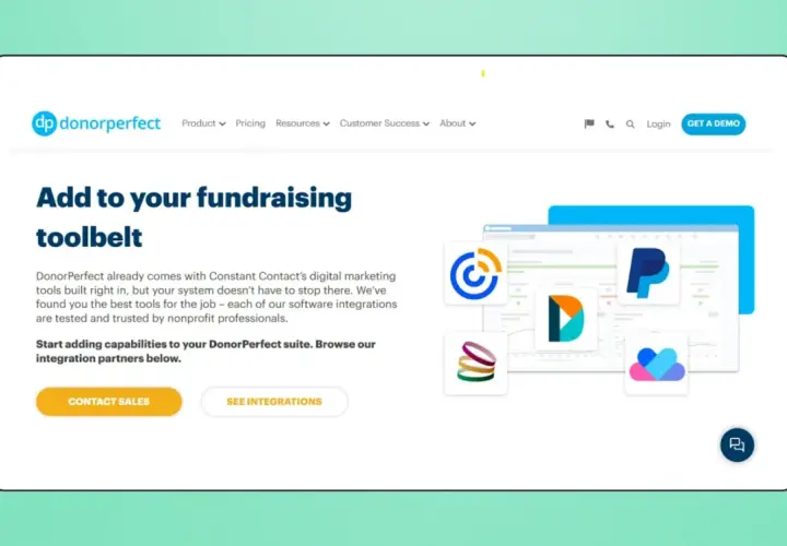 DonorPerfect's free CRM for nonprofits integrates with top tools to boost fundraising. Explore integrations and contact sales.
