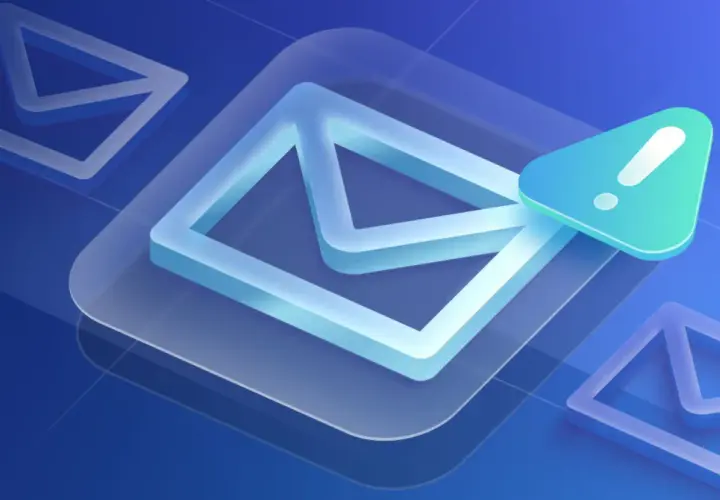 Email icons with an alert symbol, perfect for crafting engaging Giving Tuesday subject lines.