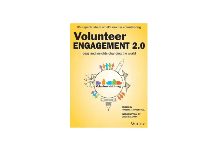 Book cover "Volunteer Engagement 2.0" offers insights for a successful volunteer recruitment plan.
