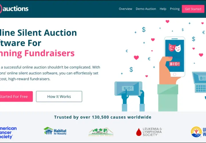 32auctions' virtual auction platform simplifies fundraising with online silent auction software. Bid on your phone or laptop!