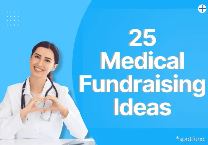 Doctor making a heart shape with hands, promoting 25 Medical Fundraising Ideas as alternatives to GoFundMe for medical expenses.