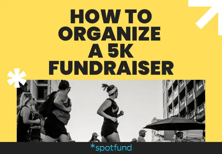 Learn how to organize a 5k fundraiser with this guide, featuring runners in a city setting.