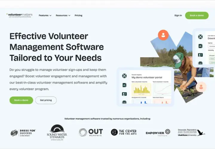 Volunteer management software for effective engagement. See a demo of the portal and its features.