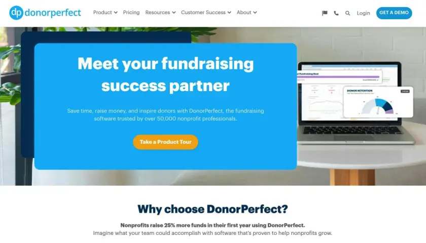 DonorPerfect offers fundraising platforms for nonprofits, helping them save time, raise money, and inspire donors with trusted software.