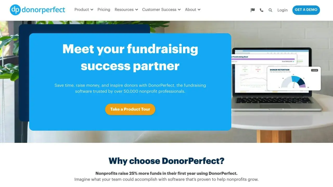 DonorPerfect offers fundraising platforms for nonprofits, helping them save time, raise money, and inspire donors with trusted software.