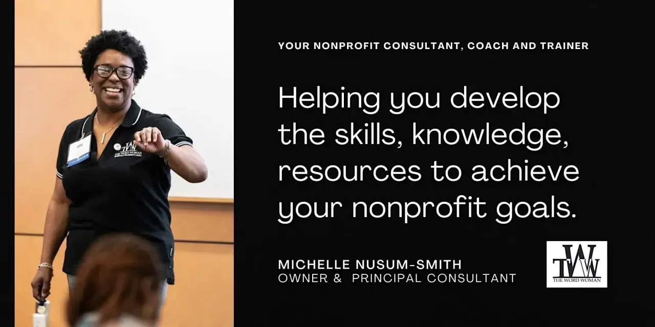 Michelle Nusum-Smith, a nonprofit consultant, helps organizations with board of directors recruitment and achieving their goals.