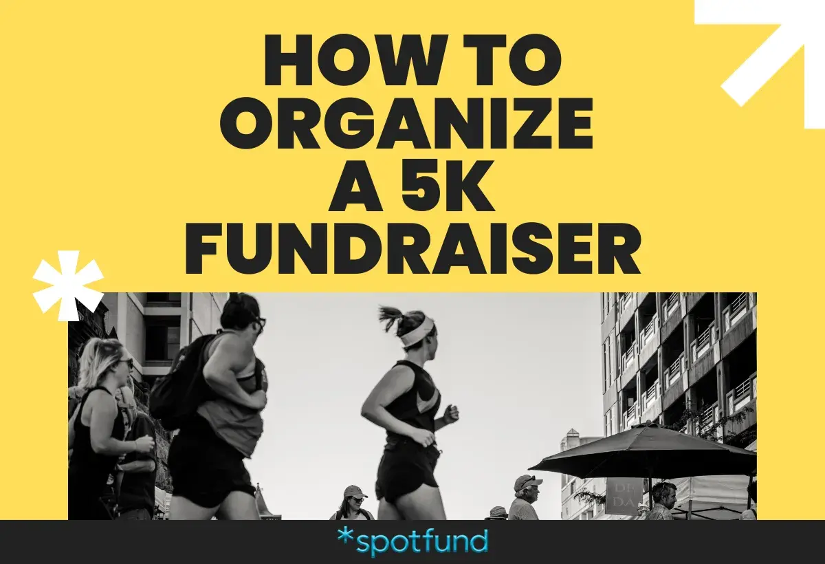 Learn how to organize a 5k fundraiser with this guide, featuring runners in a city setting.