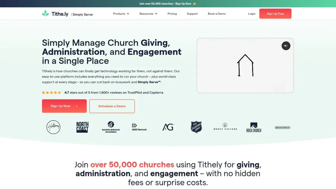 Tithely helps churches manage giving and engagement with no hidden tithely fees.