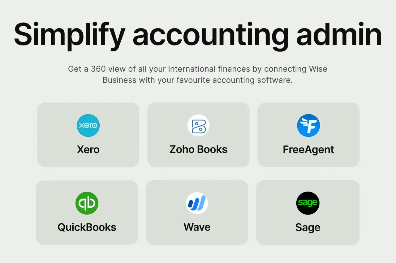 Simplify accounting admin with options like Xero, Zoho Books, FreeAgent, QuickBooks, Wave, and Sage. This image showcases popular accounting software, hinting at free nonprofit accounting software solutions.