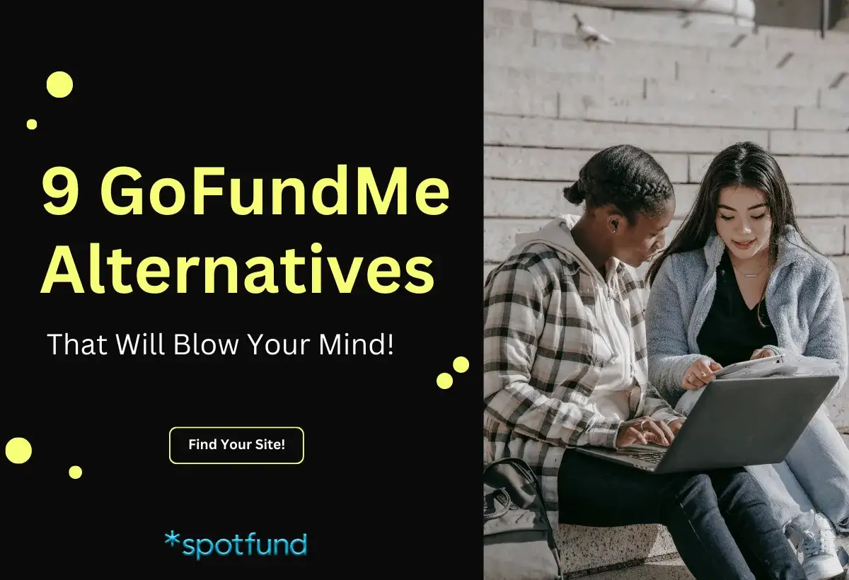 Discover 9 GoFundMe alternatives for medical expenses. Two young women look at a laptop, exploring options.