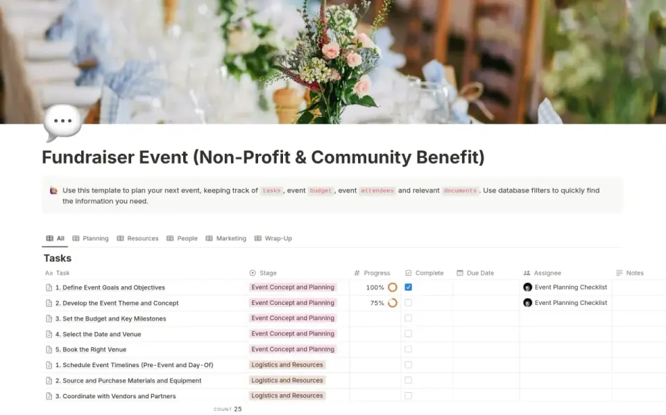 Nonprofit Gala Template - Plan Your Event for Max Impact